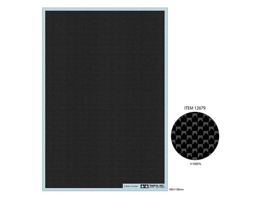 12679_1 Tamiya 1/24 Carbon Decal Plain Fine 12679 - Image 1