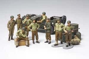 32552 Tamiya Wwii Us Army Infantry & Jeep 32552 - Image 1