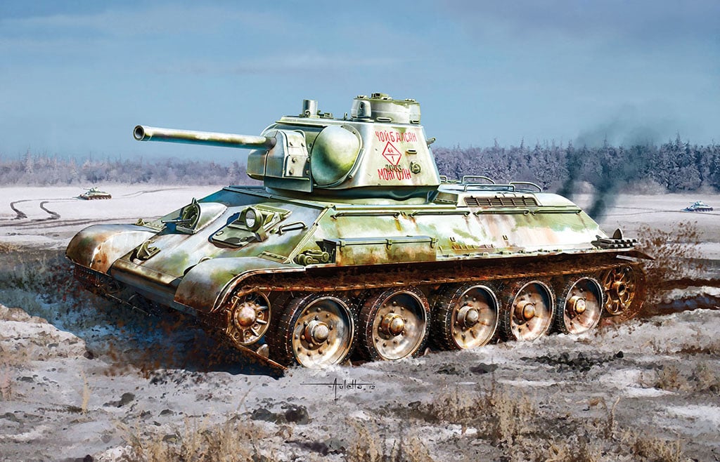 d6621_1 Dragon T-34/76 Mod 1943 W/Commanger Cupola D6621 - Image 1