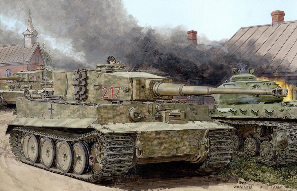 d6888_1 Dragon 1/35 Tiger I Mid Prod W Zimmerit D6888 - Image 1