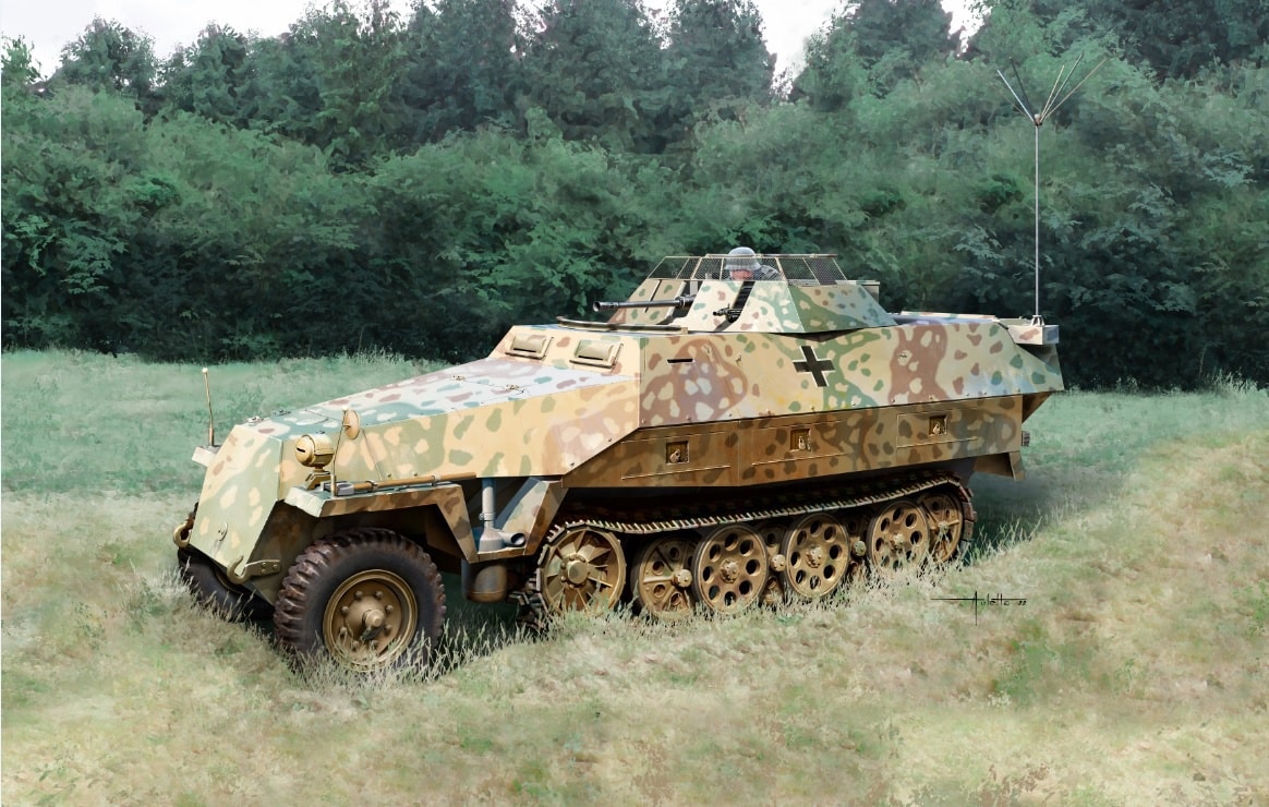 d6985_2 Dragon SD KFZ 251/23 Reconnaissance Vehicle D6985 - Image 1