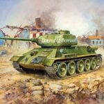 Zvezda 1/72 T-34/85 Soviet Med Tank Wwii Z5039