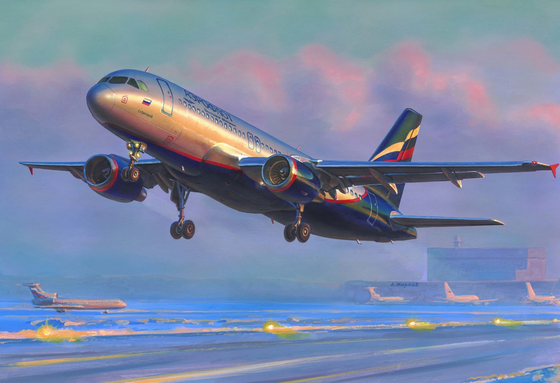 z7003_1 Zvezda 1/144 Airbus A-320 Z7003 - Image 1