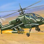 Zvezda 1/144 Apache Helicopter Z7408