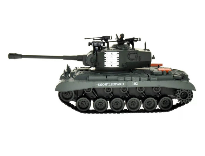 Brother Tank RC Tank 1/18th USA M26 Pershing 'Snow Leopard' Green BT-814 - Image 4