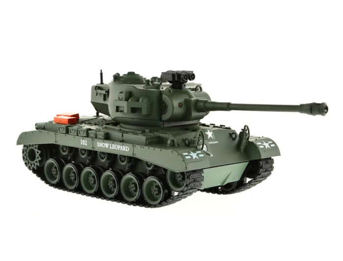 Brother Tank RC Tank 1/18th USA M26 Pershing 'Snow Leopard' Green BT-814 - Image 9