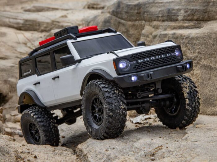Axial 1/24 SCX24 Ford Bronco 4X4 RTR (inc Battery & Charger) White AXI00006V2T4 - Image 5