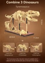 CaDA Dinosaur Fossils: Triceratops - 272 pcs C59013W - Image 3