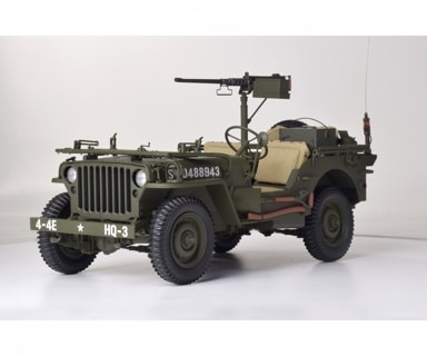 IXCJPWFK-10 IXO Collections Willys Jeep & Accessories 1/8th Scale Metal & Plastic IXCJPWFK - Image 1