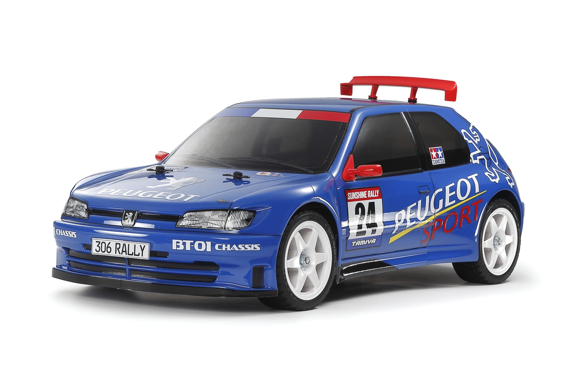 58746_1 Tamiya BT01 Peugeot 306 Maxi with Blue Painted Body BT-01 47513 - Image 1