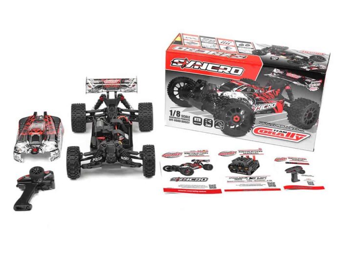 Corally Syncro-2 1/8th Brushless 3-4S Basher Buggy RTR Red C-00289-R - Image 36