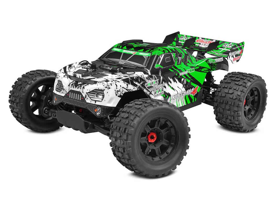 C-00293-G-gallery1 Corally Kagama-4 Brushless 4S Basher Truck RTR Green C-00293-G - Image 1