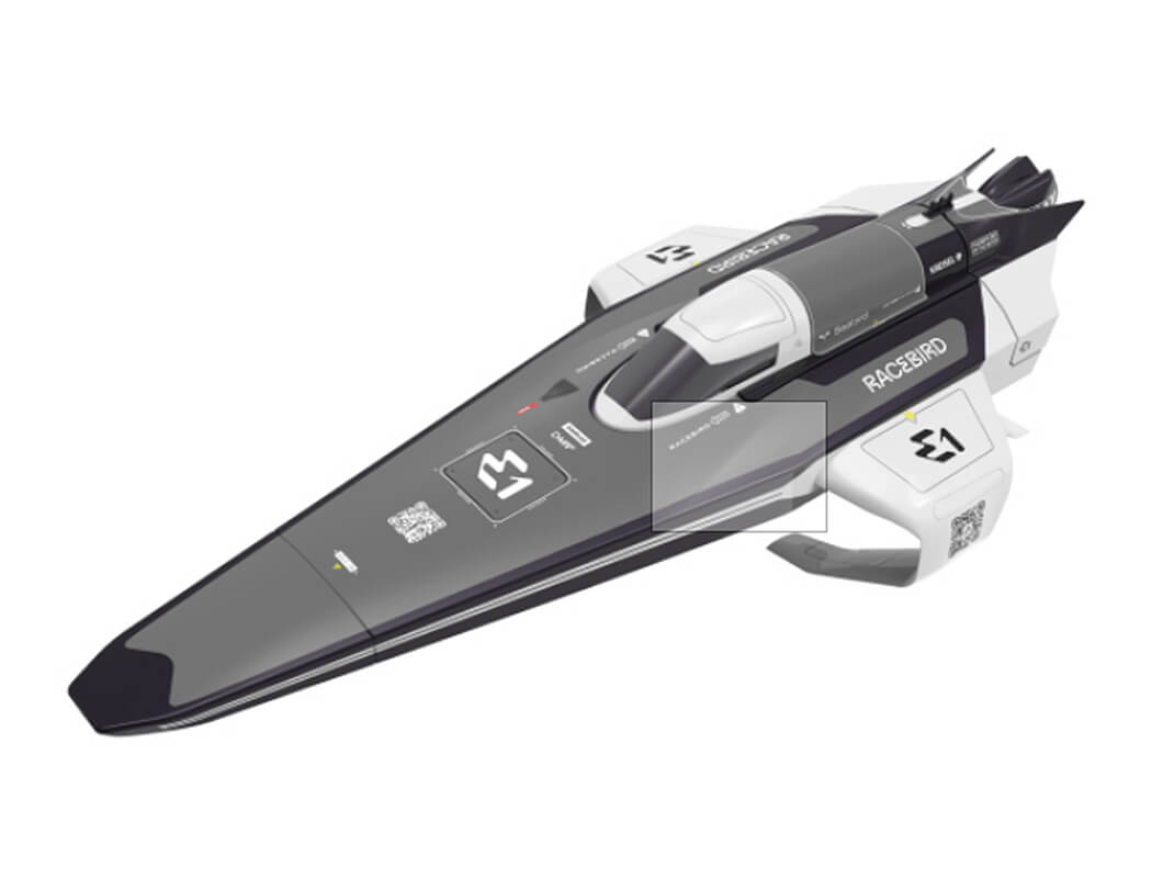 JY8608W-gallery1 Joysway E1 Racebird Lite RC Hydrofoil RTR Boat White JY8608W - Image 1