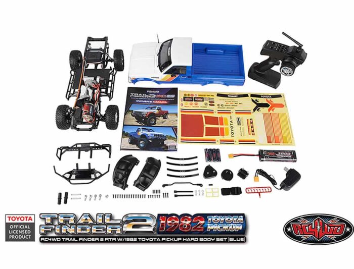 RC4WD Trail Finder2 RTR 1982 Toyota Pickup Hard Body Blue Z-RTR0069 - Image 9