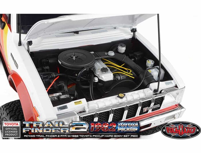 RC4WD Trail Finder2 RTR 1982 Toyota Pickup Hard Body Red Z-RTR0070 - Image 12