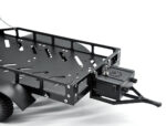 Fastrax Dual-Axle Trailer W/Ramps & Leds (1/12th or 1/18th) Black FAST2372MBK - Image 2