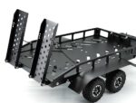 Fastrax Dual-Axle Trailer W/Ramps & Leds (1/12th or 1/18th) Black FAST2372MBK - Image 8