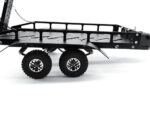 Fastrax Dual-Axle Trailer W/Ramps & Leds (1/12th or 1/18th) Black FAST2372MBK - Image 6