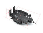 Fastrax Dual-Axle Trailer W/Ramps & Leds (1/12th or 1/18th) Black FAST2372MBK - Image 10