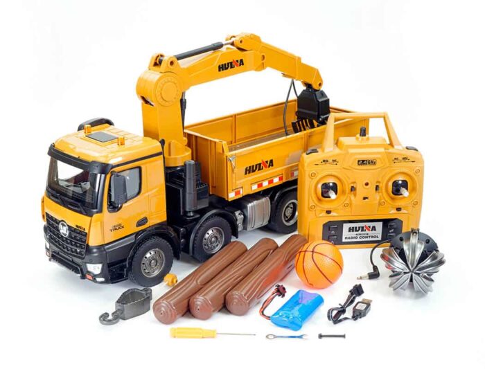 Huina 1/14th RC Timber Grab 8-Wheeler Dump Truck CY1538 - Image 3