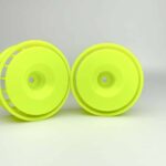 Reve D Drift Wheel GA18 Fluorescent Yellow 4mm Offset (2) RW-GA18Y4