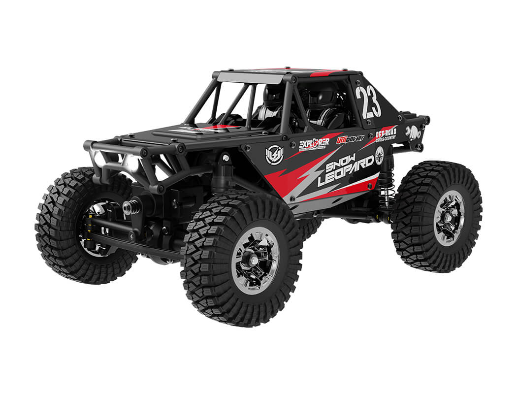 UCX2405PROB-gallery1 Udi Rc UCX24 Snow Leopard 1/24th Crawler RTR Brushed Black UCX2405B - Image 1