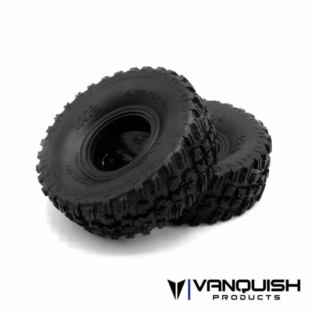 vps10102_1 Vanquish VXT2 1.9 Tires (2) Red Compound VPS10102 - Image 1