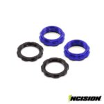 Vanquish S8E Machined Spring Collars Blue IRC00519