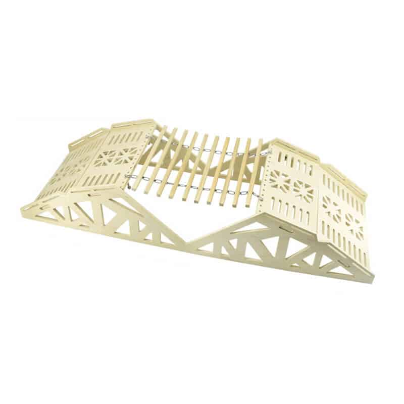 FAST2399-08 Fastrax Wood Board Climbing Up'N'Over Bridge Obstacle FAST2399-08 - Image 1