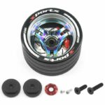 Fastrax Aluminium Steering 3-Spoke Wheel - Sanwa, Futaba, Flysky FAST424P
