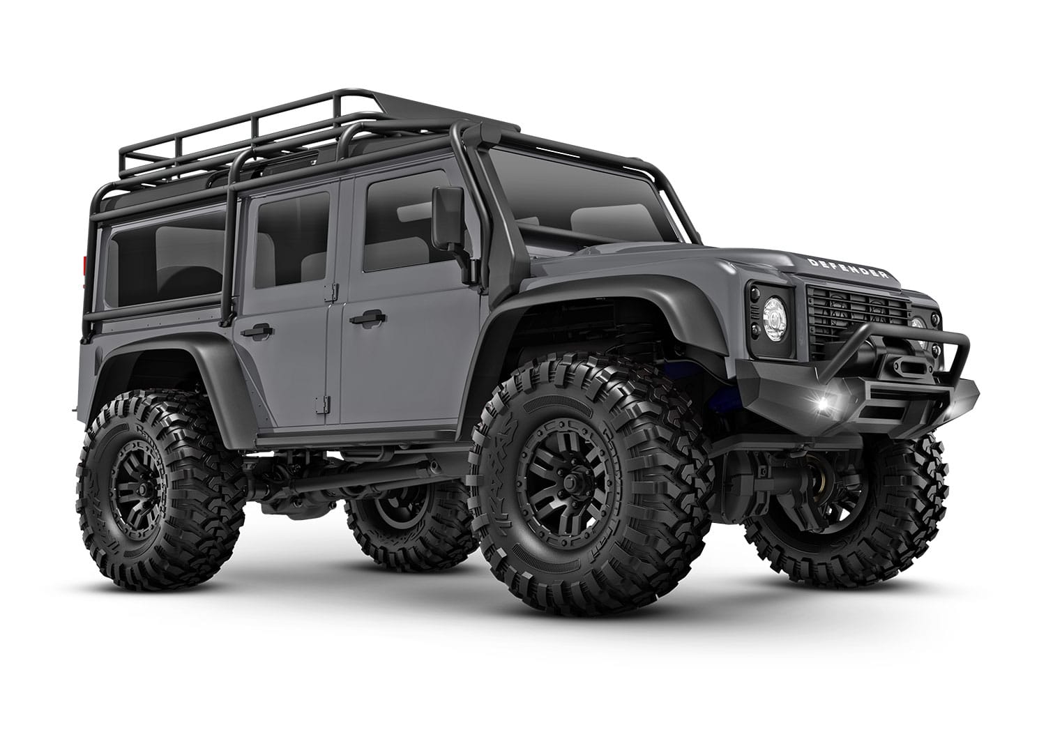 TRX97054-1-SLVR Traxxas TRX-4M Land Rover Defender 1/18th 4WD Trail Crawler Silver (Clipless Body) TRX97054-1-SLVR - Image 1