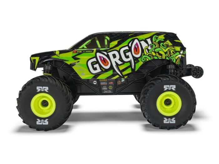 Arrma 1/16th GORGON GROM 4X4 RTR Monster Truck Yellow ARA2130T1 - Image 17