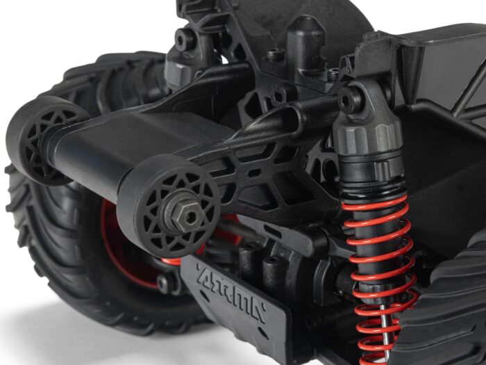 Arrma 1/16th GORGON GROM 4X4 RTR Monster Truck Red ARA2130T2 - Image 8