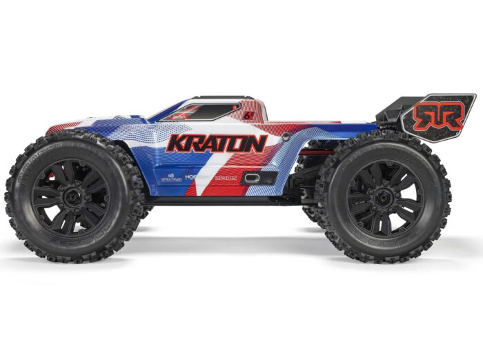 Arrma 1/8th KRATON 6S V6 4X4 BLX Speed Monster Truck RTR Blue/Red ARA8608V6T4 - Image 20