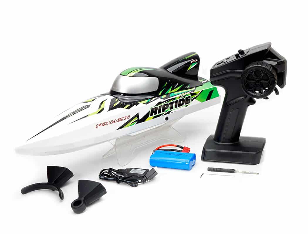 FTX Riptide Turbojet Brushless R/C Speed boat 41cm GREEN FTX0780G