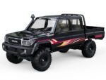 Udi RC Rc Toyota Land Cruiser RTR 1/18th Double Cab Black UCX1801B
