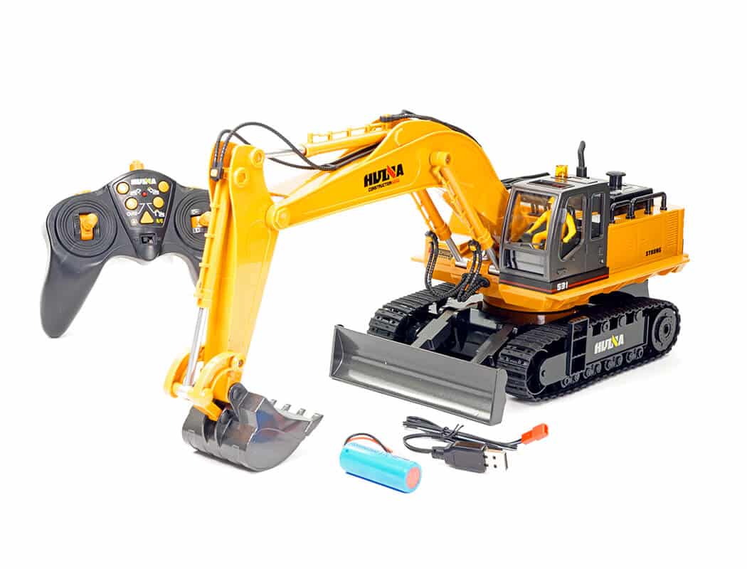 CY1531_2 Huina 1/16 Scale RC Excavator 2.4G 11Ch W/Die Cast Bucket CY1531 - Image 1