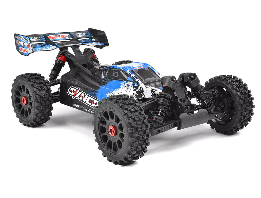 C-00287-B-gallery15 Team Corally Syncro-4 Brushless 4S Basher Buggy RTR Blue C-00287-B - Image 1