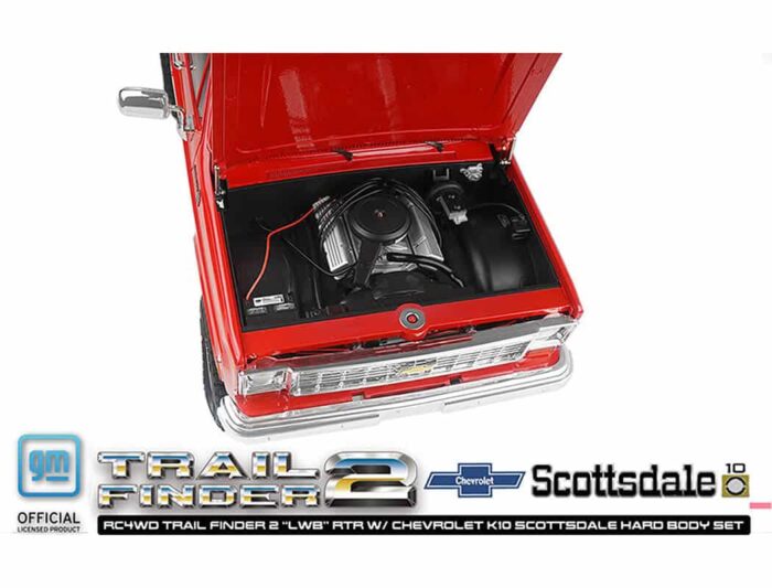 RC4WD Trail Finder 2 lwb RTR Chevrolet K10 Hard Body Red Z-RTR0066 - Image 10