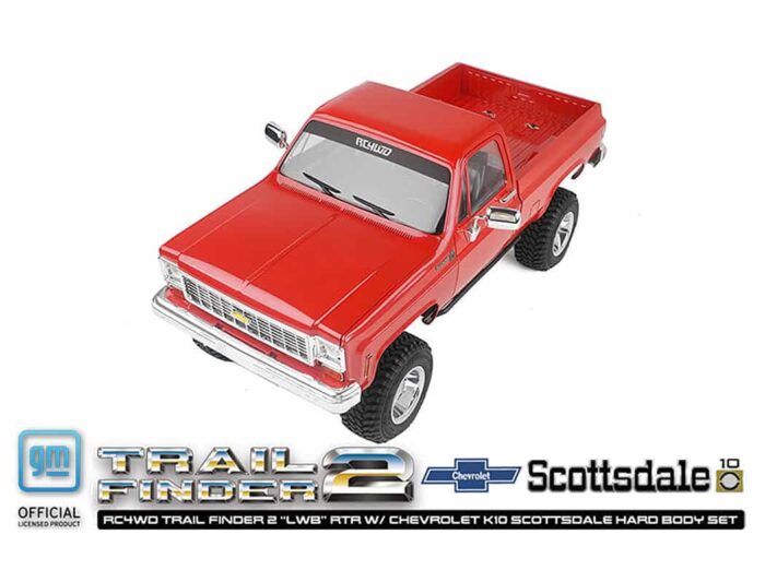 RC4WD Trail Finder 2 lwb RTR Chevrolet K10 Hard Body Red Z-RTR0066 - Image 11
