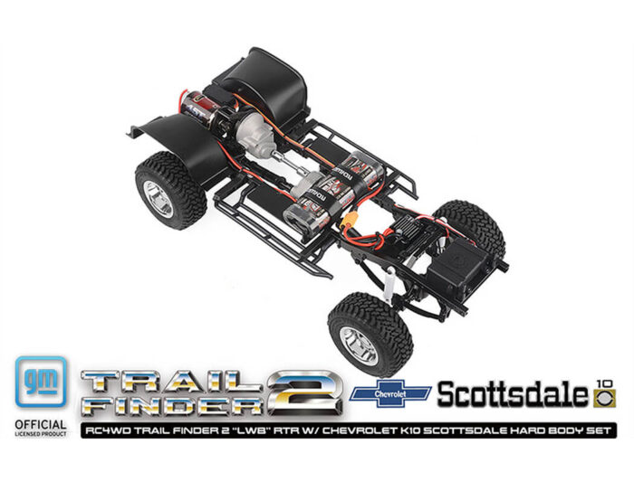 RC4WD Trail Finder 2 lwb RTR Chevrolet K10 Hardbody Black Z-RTR0067 - Image 17