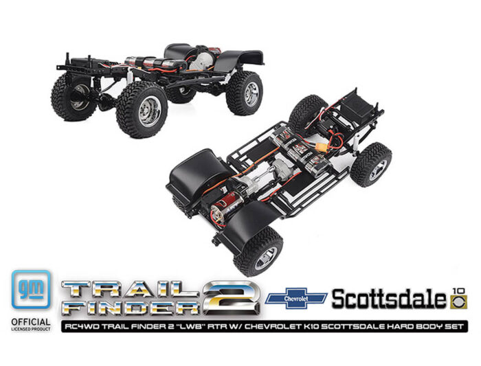 RC4WD Trail Finder 2 lwb RTR Chevrolet K10 Hardbody Black Z-RTR0067 - Image 13