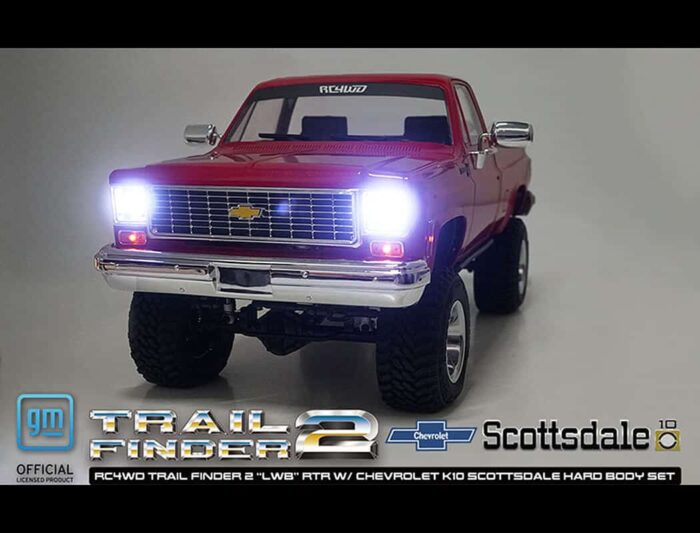 RC4WD Trail Finder 2 lwb RTR Chevrolet K10 Hard Body Red Z-RTR0066 - Image 23