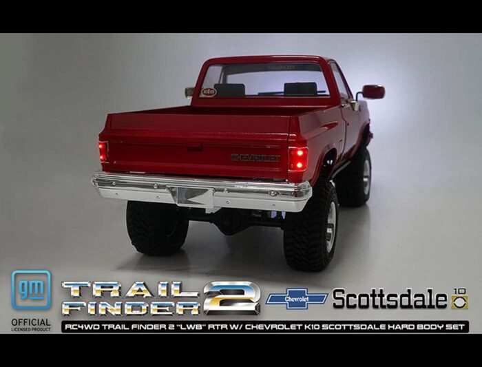RC4WD Trail Finder 2 lwb RTR Chevrolet K10 Hard Body Red Z-RTR0066 - Image 25