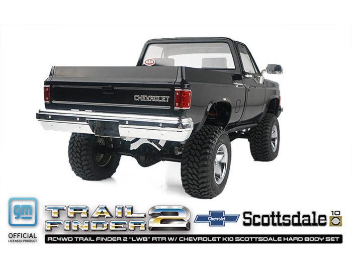 RC4WD Trail Finder 2 lwb RTR Chevrolet K10 Hardbody Black Z-RTR0067 - Image 2