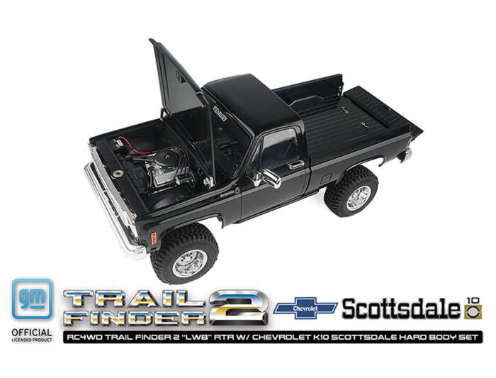 RC4WD Trail Finder 2 lwb RTR Chevrolet K10 Hardbody Black Z-RTR0067 - Image 3
