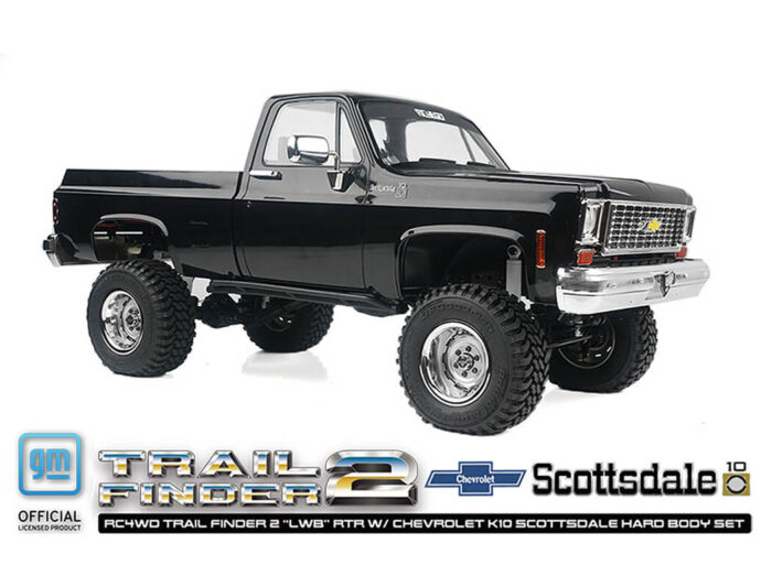 RC4WD Trail Finder 2 lwb RTR Chevrolet K10 Hardbody Black Z-RTR0067 - Image 4