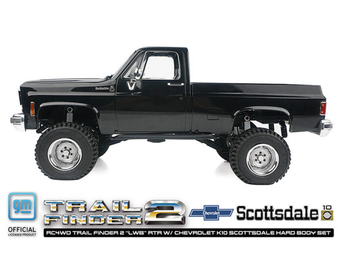 RC4WD Trail Finder 2 lwb RTR Chevrolet K10 Hardbody Black Z-RTR0067 - Image 7
