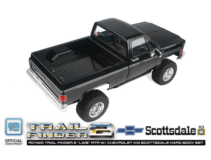 RC4WD Trail Finder 2 lwb RTR Chevrolet K10 Hardbody Black Z-RTR0067 - Image 6