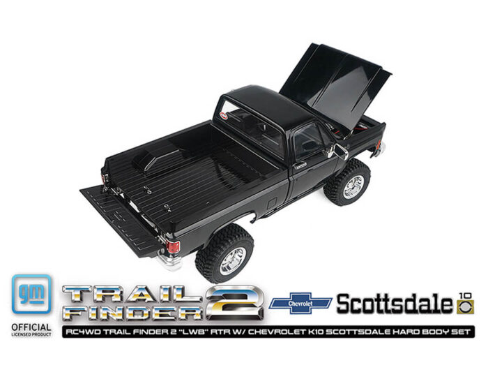 RC4WD Trail Finder 2 lwb RTR Chevrolet K10 Hardbody Black Z-RTR0067 - Image 8